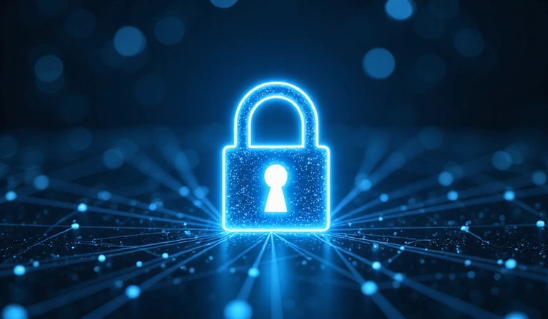 Lacăt digital simbolizând securitatea datelor